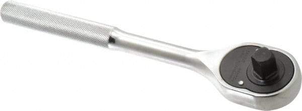 Proto - 1/2" Drive Pear Head Ratchet - Full Polish Chrome Finish, 10" OAL, 24 Gear Teeth - Apex Tool & Supply