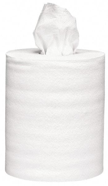 Scott - Center Pull Roll of 1 Ply White Paper Towels - 8" Wide - Apex Tool & Supply