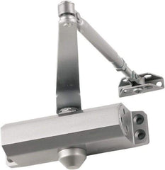 Falcon - Light-Duty ADA Complaint Door Closer Manual Damper - Aluminum Finish - Apex Tool & Supply