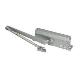 Falcon - 36" Door Width, Light-Duty ADA Complaint Door Closer Manual Damper - Aluminum Finish - Apex Tool & Supply