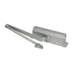 Falcon - 36" Door Width, Light-Duty ADA Complaint Door Closer Manual Damper - Aluminum Finish - Apex Tool & Supply