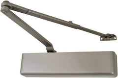 Falcon - 48" Door Width, Medium-Duty Multi-Sized Door Closer to Full Cover Manual Damper - Aluminum Finish - Apex Tool & Supply