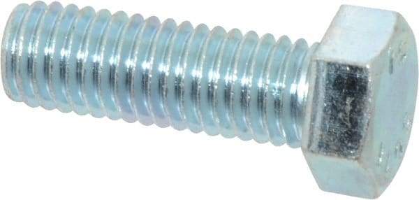 Value Collection - 1/2-13 UNC, 1-1/2" Length Under Head Hex Head Cap Screw - Fully Threaded, Grade 2 Steel, Zinc-Plated Finish, 3/4" Hex - Apex Tool & Supply