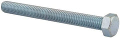 Value Collection - 5/8-11 UNC, 6" Length Under Head Hex Head Cap Screw - Fully Threaded, Grade 2 Steel, Zinc-Plated Finish, 15/16" Hex - Apex Tool & Supply