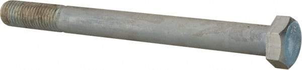 Value Collection - 1-8 UNC, 11" Length Under Head Hex Head Cap Screw - Partially Threaded, Grade 2 Steel, Zinc-Plated Finish, 1-1/2" Hex - Apex Tool & Supply