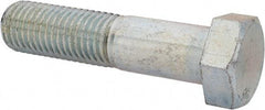 Value Collection - 1-1/8 - 7 UNC, 4-3/4" Length Under Head Hex Head Cap Screw - Partially Threaded, Grade 2 Steel, Zinc-Plated Finish, 1-11/16" Hex - Apex Tool & Supply