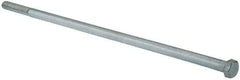 Value Collection - 1/2-13 UNC, 15" Length Under Head Hex Head Cap Screw - Partially Threaded, Grade 2 Steel, Zinc-Plated Finish, 3/4" Hex - Apex Tool & Supply
