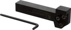 Kennametal - External Thread, 152.4mm OAL, Right Hand Indexable Grooving Cutoff Toolholder - 25.4mm Shank Height x 25.4mm Shank Width, KGMS Toolholder Style, Series A4 - Apex Tool & Supply