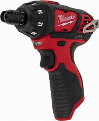 Milwaukee Tool - 12 Volts, Lithium-Ion Battery, Pistol Grip Cordless Screwdriver - 500 RPM, 150 Inch/Lbs. Torque - Apex Tool & Supply
