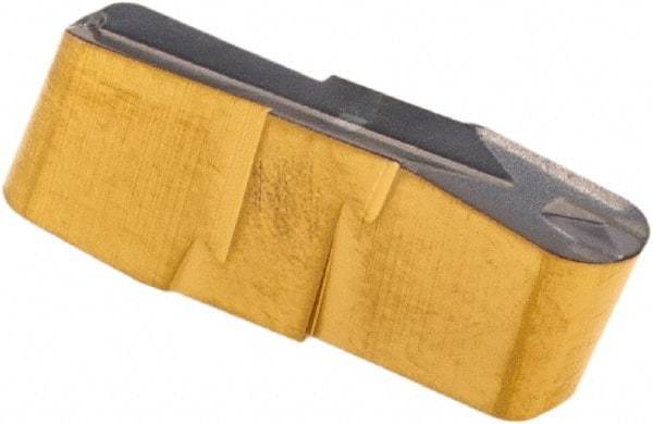 Iscar - 300E150GIP Grade IC808, 3mm Cutting Width Carbide Grooving Insert - 12.3mm Max Depth of Cut, Neutral, 1.5mm Corner Radius, TiAlN Finish - Apex Tool & Supply