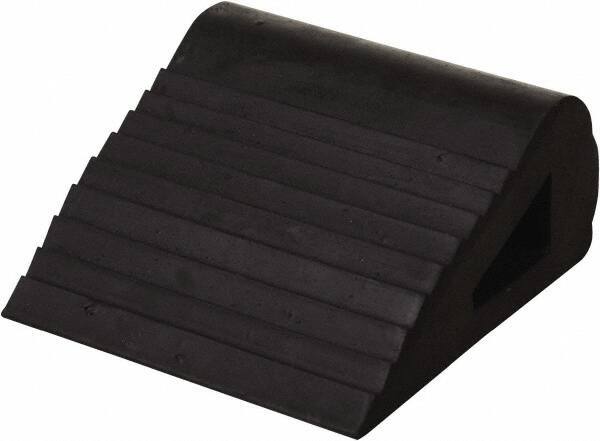 Vestil - 6" Wide x 3-1/4" High x 6-1/2" Deep, Rubber Wheel Chock - Apex Tool & Supply