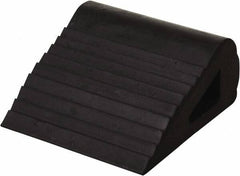Vestil - 6" Wide x 3-1/4" High x 6-1/2" Deep, Rubber Wheel Chock - Apex Tool & Supply