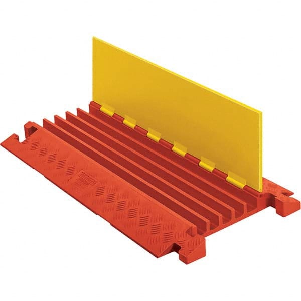 Checkers - On Floor Cable Covers Cover Material: Polyurethane Number of Channels: 5 - Apex Tool & Supply