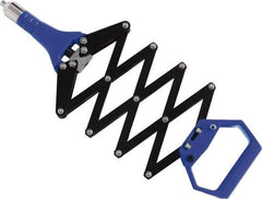 RivetKing - Scissor Action Hand Riveter - 3/32 to 3/16" Rivet Capacity, 14" OAL - Apex Tool & Supply