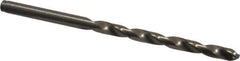 Cleveland - 3/16" 135° Cobalt Jobber Drill - Oxide/Gold Finish, Right Hand Cut, Spiral Flute, Straight Shank, 3-1/2" OAL, Split Point - Apex Tool & Supply