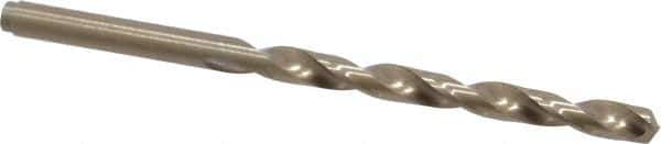 Cleveland - 13/64" 135° Cobalt Jobber Drill - Oxide/Gold Finish, Right Hand Cut, Spiral Flute, Straight Shank, 3-5/8" OAL, Split Point - Apex Tool & Supply