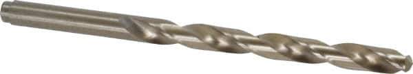 Cleveland - 17/64" 135° Cobalt Jobber Drill - Oxide/Gold Finish, Right Hand Cut, Spiral Flute, Straight Shank, 4-1/8" OAL, Split Point - Apex Tool & Supply