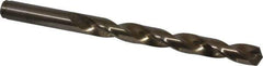 Cleveland - 25/64" 135° Cobalt Jobber Drill - Oxide/Gold Finish, Right Hand Cut, Spiral Flute, Straight Shank, 5-1/8" OAL, Split Point - Apex Tool & Supply