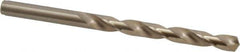 Cleveland - 7.37mm 135° Cobalt Jobber Drill - Oxide/Gold Finish, Right Hand Cut, Spiral Flute, Straight Shank, 4-1/4" OAL, Split Point - Apex Tool & Supply