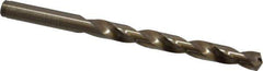 Cleveland - 8.03mm 135° Cobalt Jobber Drill - Oxide/Gold Finish, Right Hand Cut, Spiral Flute, Straight Shank, 4-1/2" OAL, Split Point - Apex Tool & Supply
