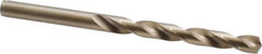 Cleveland - 7.8mm 135° Cobalt Jobber Drill - Oxide/Gold Finish, Right Hand Cut, Spiral Flute, Straight Shank, 4.61" OAL, Split Point - Apex Tool & Supply