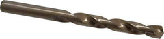 Cleveland - 11mm 135° Cobalt Jobber Drill - Oxide/Gold Finish, Right Hand Cut, Spiral Flute, Straight Shank, 5.59" OAL, Split Point - Apex Tool & Supply