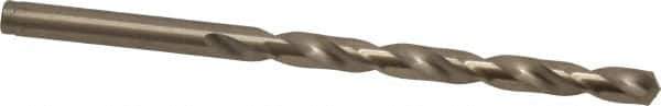 Cleveland - #2 135° Cobalt Jobber Drill - Oxide/Gold Finish, Right Hand Cut, Spiral Flute, Straight Shank, 3-7/8" OAL, Split Point - Apex Tool & Supply