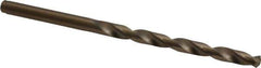 Cleveland - #14 135° Cobalt Jobber Drill - Oxide/Gold Finish, Right Hand Cut, Spiral Flute, Straight Shank, 3-3/8" OAL, Split Point - Apex Tool & Supply