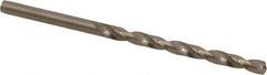 Cleveland - #18 135° Cobalt Jobber Drill - Oxide/Gold Finish, Right Hand Cut, Spiral Flute, Straight Shank, 3-1/4" OAL, Split Point - Apex Tool & Supply