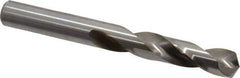 Cleveland - 21/64" 135° Spiral Flute High Speed Steel Screw Machine Drill Bit - Bright Finish, Right Hand Cut, 1-11/16" Flute Length, 2-15/16" OAL, Split Point, Straight Shank - Apex Tool & Supply