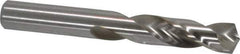 Cleveland - 7/16" 135° Spiral Flute High Speed Steel Screw Machine Drill Bit - Bright Finish, Right Hand Cut, 2-1/16" Flute Length, 3-7/16" OAL, Split Point, Straight Shank - Apex Tool & Supply