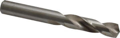 Cleveland - 0.397" 135° Spiral Flute High Speed Steel Screw Machine Drill Bit - Bright Finish, Right Hand Cut, 1-15/16" Flute Length, 3-5/16" OAL, Split Point, Straight Shank - Apex Tool & Supply