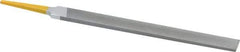 PFERD - 8" Swiss Pattern Hand File - Double Cut, 25/32" Width Diam x 7/32" Thick, With Tang - Apex Tool & Supply