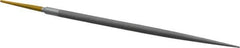 PFERD - 8" Swiss Pattern Round File - 5/16" Width Diam x 5/8" Thick, With Tang - Apex Tool & Supply