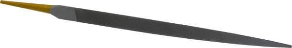 PFERD - 8" Swiss Pattern Three Square File - Double Cut, 5/8" Width Diam x 5/8" Thick, With Tang - Apex Tool & Supply
