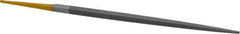 PFERD - 6" Swiss Pattern Square File - Double Cut, 7/32" Width Diam x 7/32" Thick, With Tang - Apex Tool & Supply