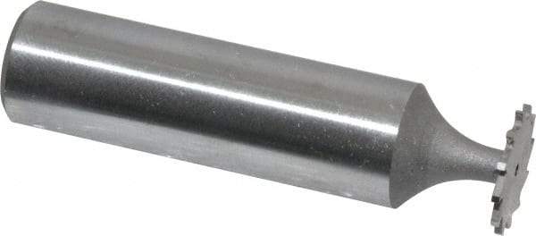 Whitney Tool Co. - 1/2" Diam x 1/32" Face Width, Cobalt, 12 Teeth, Shank Connection Woodruff Keyseat Cutter - Uncoated, 2-1/32" OAL x 1/2" Shank, Straight Teeth - Apex Tool & Supply