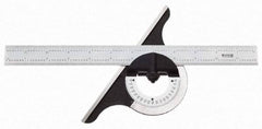 SPI - 12 Inch Long Blade, 180° Max Measurement, Bevel Protractor - Apex Tool & Supply
