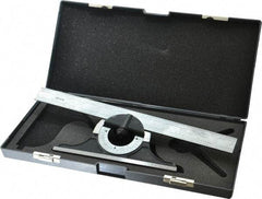 SPI - 12 Inch Long Blade, 180° Max Measurement, Bevel Protractor - Apex Tool & Supply