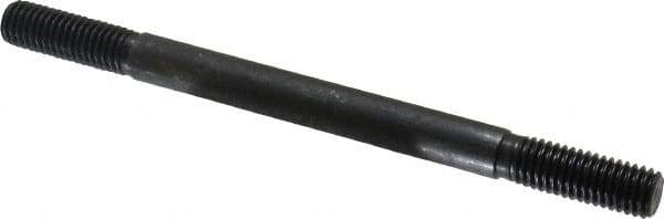 Gibraltar - 1/2-13 7" OAL Equal Double Threaded Stud - Alloy Steel, Black Oxide Finish, 1-1/2" Equal Thread Length - Apex Tool & Supply