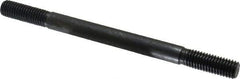 Gibraltar - 1/2-13 7" OAL Equal Double Threaded Stud - Alloy Steel, Black Oxide Finish, 1-1/2" Equal Thread Length - Apex Tool & Supply