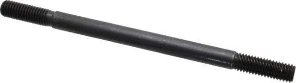Gibraltar - 1/2-13 8" OAL Equal Double Threaded Stud - Alloy Steel, Black Oxide Finish, 1-1/2" Equal Thread Length - Apex Tool & Supply