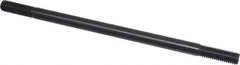 Gibraltar - 1/2-13 10" OAL Equal Double Threaded Stud - Alloy Steel, Black Oxide Finish, 1-1/2" Equal Thread Length - Apex Tool & Supply