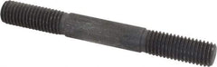 Gibraltar - 5/8-11 5-1/2" OAL Equal Double Threaded Stud - Alloy Steel, Black Oxide Finish, 1-3/4" Equal Thread Length - Apex Tool & Supply