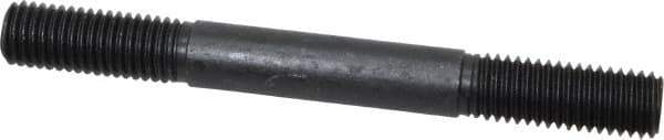 Gibraltar - 5/8-11 6" OAL Equal Double Threaded Stud - Alloy Steel, Black Oxide Finish, 1-3/4" Equal Thread Length - Apex Tool & Supply