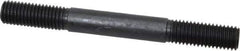 Gibraltar - 5/8-11 6" OAL Equal Double Threaded Stud - Alloy Steel, Black Oxide Finish, 1-3/4" Equal Thread Length - Apex Tool & Supply