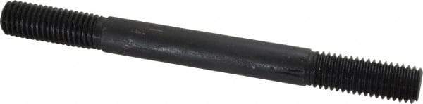 Gibraltar - 5/8-11 7" OAL Equal Double Threaded Stud - Alloy Steel, Black Oxide Finish, 1-3/4" Equal Thread Length - Apex Tool & Supply
