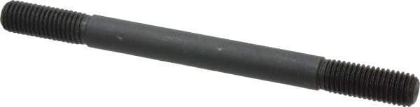 Gibraltar - 5/8-11 8" OAL Equal Double Threaded Stud - Alloy Steel, Black Oxide Finish, 1-3/4" Equal Thread Length - Apex Tool & Supply