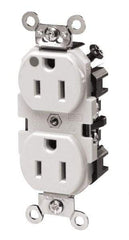 Leviton - 125 VAC, 20 Amp, 5-20R NEMA Configuration, Brown, Hospital Grade, Self Grounding Duplex Receptacle - 1 Phase, 2 Poles, 3 Wire, Flush Mount, Tamper Resistant - Apex Tool & Supply