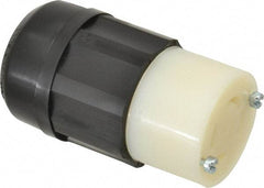 Leviton - 125/250 VAC, 30 Amp, L14-30R Configuration, Industrial Grade, Self Grounding Connector - 1 Phase, 3 Poles, 0.595 to 1.15 Inch Cord Diameter - Apex Tool & Supply